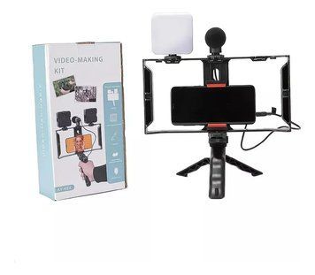 Комплект для блогінгу Video Making Kit AY49X для смартфона з мікрофоном та світлом JamAY49X фото