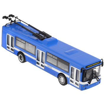 Іграшкова модель тролейбуса "Автопарк" 6407A інерційний Синій 6407B(Blue) фото