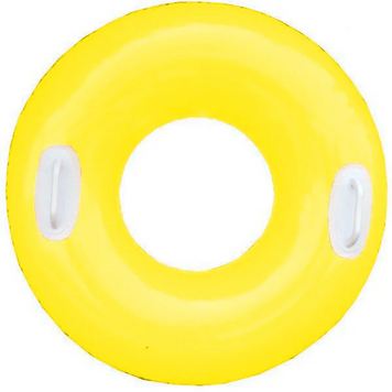 Дитячий надувний круг з ручками 59258 глянсовий Жовтий 59258(Yellow) фото