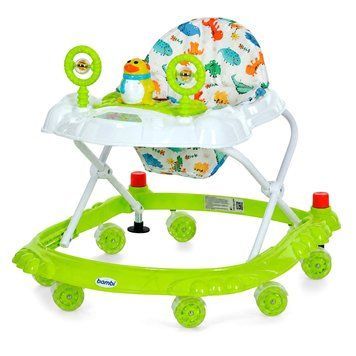 Дитячі Ходунки M 3168-1(Green) музичні та світлові ефекти, зі стопором M 3168-1(Green) фото