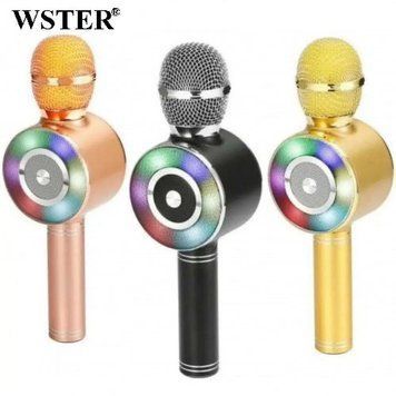Караоке мікрофон Wster WS-669 бездротовий мікрофон із вбудованим динаміком pr669 фото