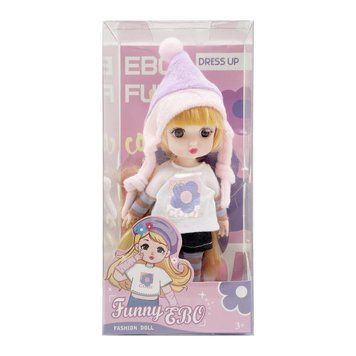 Лялька шарнірна для дівчаток Funny EBO DH2368B(Violet) 15 см DH2368B(Violet) фото