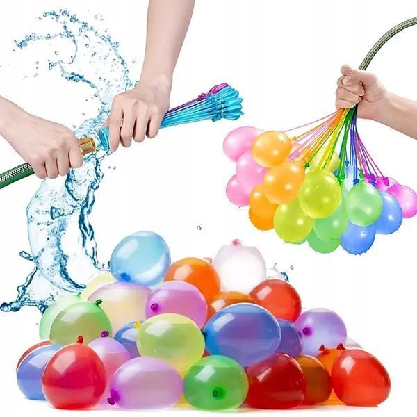 Водяні кульки бомбочки для водних битв Happy Baby Balloons 111 кульок 2018429 фото