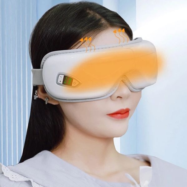 Масажер для очей TS-5507 Airbag eye massager / Акумуляторний масажер 3 режими / Вібраційні масажні окуляри для розслаблення SK-TS5507 фото
