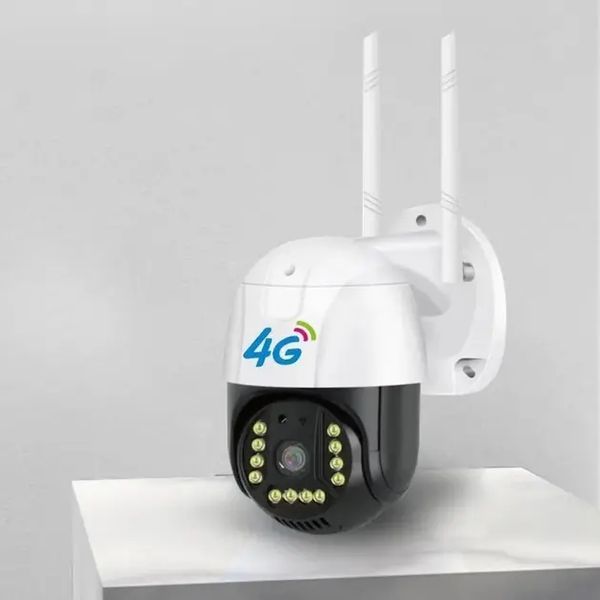Камера зовнішнього відеоспостереження 4G Sim V380 PRO Вулична відеокамера IP 66 з нічною зйомкою JamV380 фото
