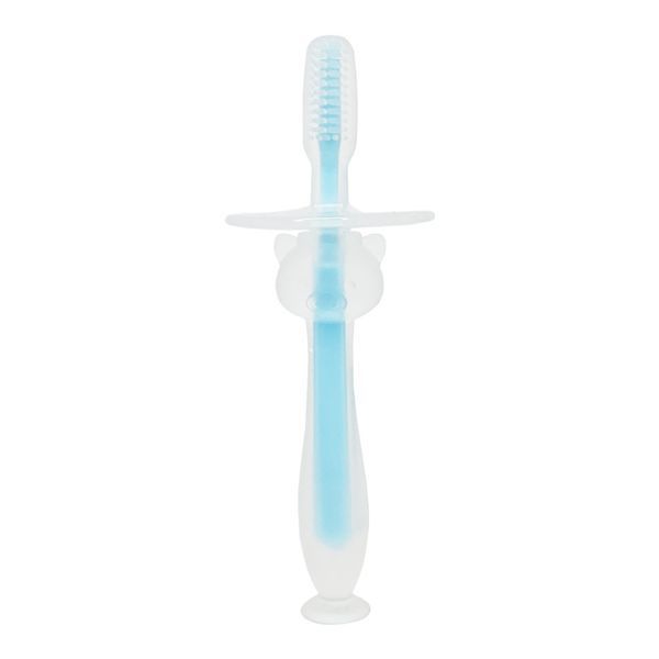 Силіконова зубна щітка Mumlove MGZ-0707(Blue) з обмежувачем MGZ-0707(Blue) фото