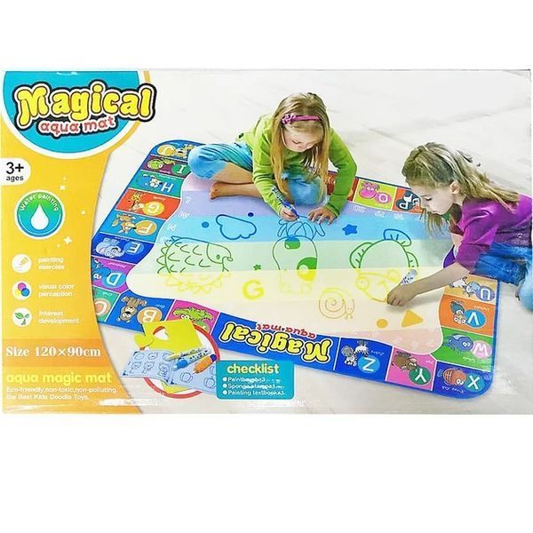 Дитячий килимок для малювання водою Aquamagic Magical Aqua Mat розвивальний аквакидочок із водними маркерами AMA757 фото