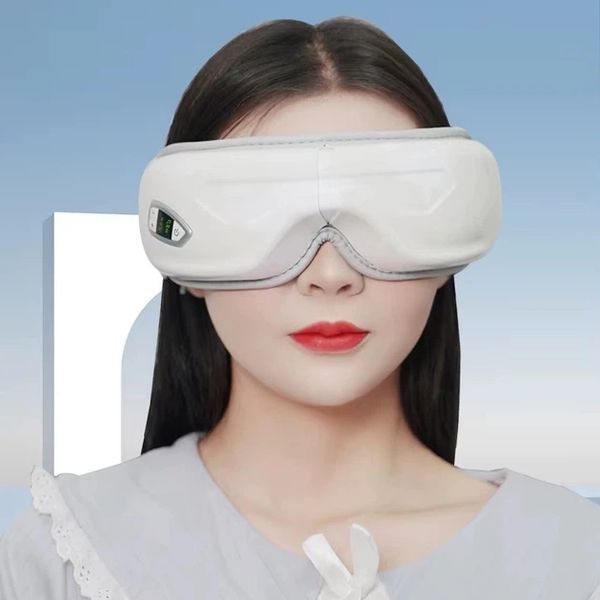 Масажер для очей TS-5507 Airbag eye massager / Акумуляторний масажер 3 режими / Вібраційні масажні окуляри для розслаблення SK-TS5507 фото
