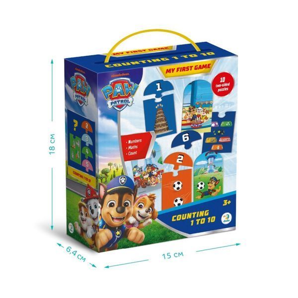Пазл дитячий "Paw Patrol лічба від 1 до 10" 200621, 20 елементів 200621 фото
