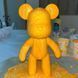 Флюїдне ведмежатко fluid bear bearbrick, 23 см, з фарбами YELLOW YELL23 фото 1