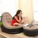 Надувний диван з пуфом Air Sofa / Надувне велюрове крісло з пуфом 255874321 фото 4