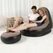 Надувний диван з пуфом Air Sofa / Надувне велюрове крісло з пуфом 255874321 фото 2