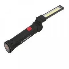 Акумуляторний ліхтар лампа світильник WORKLIGHT W-52 складаний (від USB/з МАГНІТОМ/з гачком) 540540450 фото