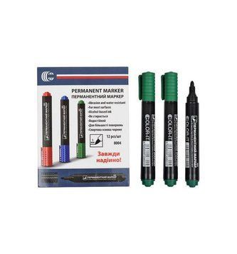 Маркер зелений COLOR-IT 8004(Green) Diamont "C" в упаковці 12 шт 8004(Green) фото