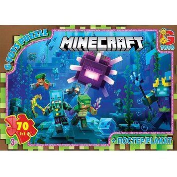 Дитячий пазл "Minecraft" MC802 плакат 70 елементів MC802 фото