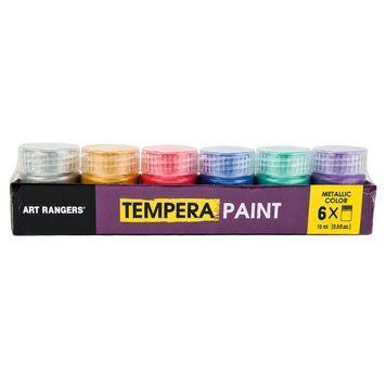 Набір фарб TEMPERA Metallic Art Rangers PT23.06015.A водорозчинні, 6 кольорів, 15 мл PT23.06015.A фото