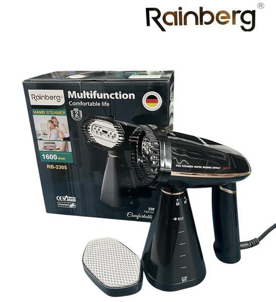 Відпарювач вертикальний для одягу Rainberg RB-2305 1600 Вт Пароочисник для штор і постільної білизни RB2305 фото
