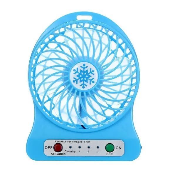 Міні вентилятор mini fan з акумулятором pr18650 фото