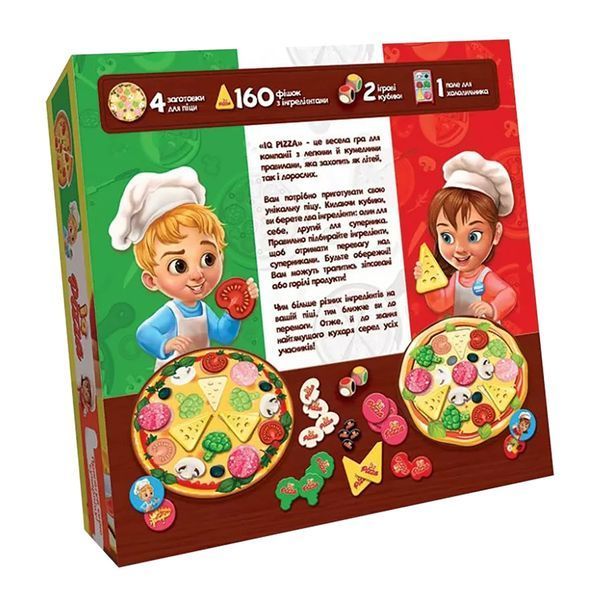 Сімейна настільна гра "IQ Pizza" G-IP-01U укр. мовою G-IP-01U фото