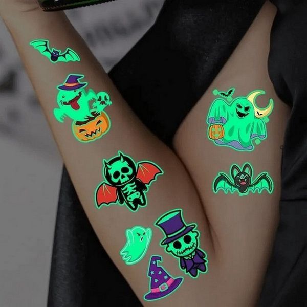 Набір тимчасових тату "Halloween glow №2" kids-tatto-halloween-g2 kids-tatto-halloween-g2 фото