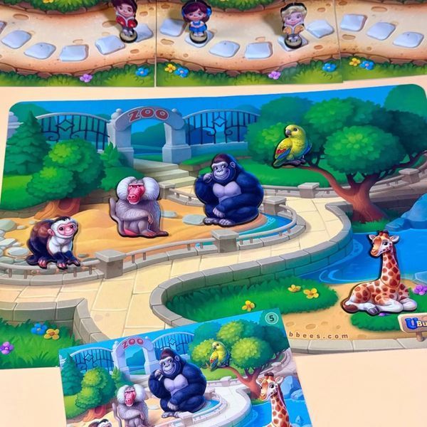 Дерев'яна настільна гра на розвиток пам'яті "Зоопарк" PSD301 ПСД301 фото