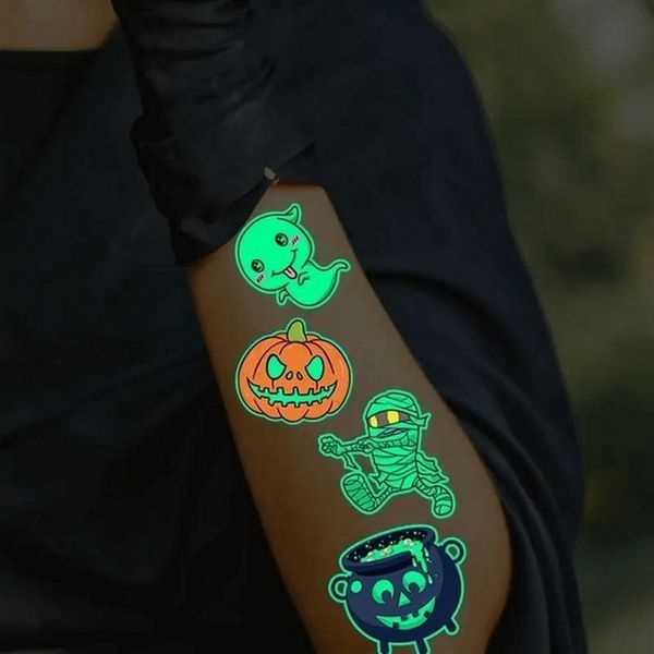 Набір тимчасових тату "Halloween glow №2" kids-tatto-halloween-g2 kids-tatto-halloween-g2 фото