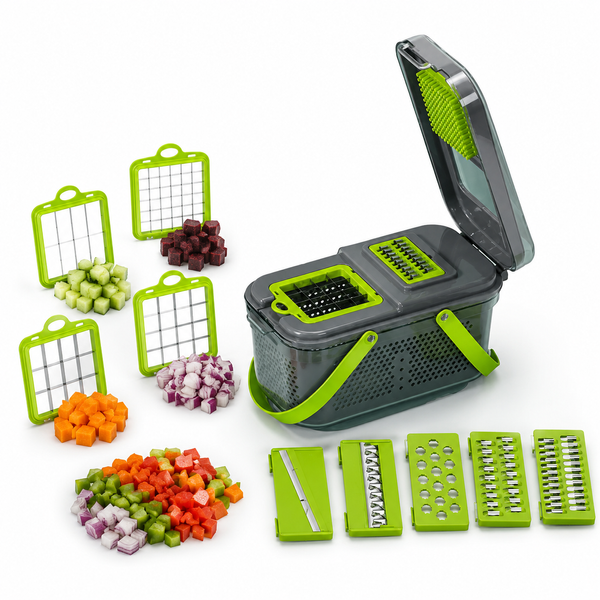 Овочерізка Мультислайсер vegetable cutter / Мультислайсер для овочів та фруктів / Механічний ручний подрібнювач 2054684 фото