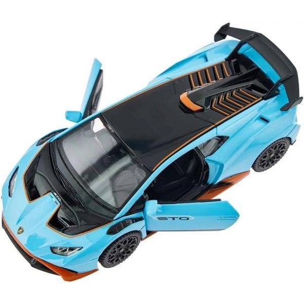 Дитяча автомодель "Lamborghini Huracan STO" Rastar 64300 блакитний, масштаб 1:32 64300 blue фото