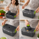 Овочерізка Мультислайсер vegetable cutter / Мультислайсер для овочів та фруктів / Механічний ручний подрібнювач 2054684 фото 2