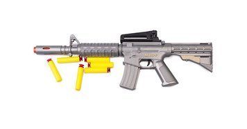 Іграшковий автомат з м'якими кулями M16 PF Golden Gun 910GG Сірий 910GG(Silver) фото