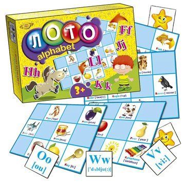 Настільна розвиваюча гра "Лото ALPHABET" MKM0327 англ. мовою MKM0327 фото