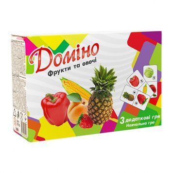 Настільна гра Доміно Фрукти і овочі 30764 (укр.) 30764 фото
