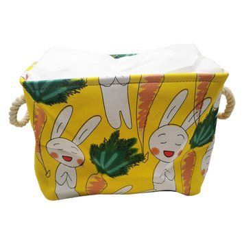 Кошик з бавовни Bambi CLR619 кошик 35-25-26см Зайчик CLR619(Yellow) фото