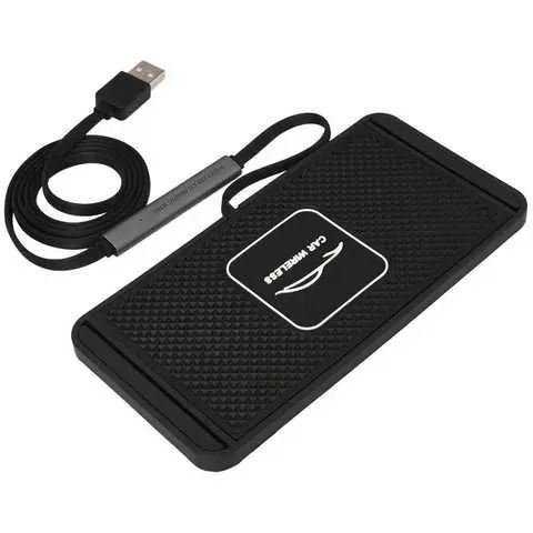 Силіконовий килимок в авто зі швидкою бездротовою зарядкою Car Wireless Pad C1 15W sp9479 фото