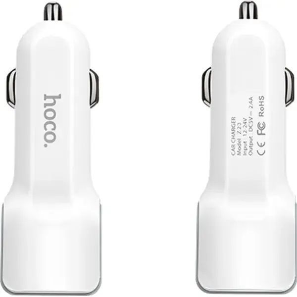 Адаптер ОЗУ Hoco Z23 dual-port car charger 2USB 2.4A sp7087 фото