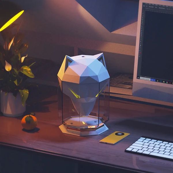Білий Зволожувач повітря портативний WOLF Air Humidifier, аромадифузор електричний з резервуаром для ефірної олії, ультразвуковий, 650 мл 2127652/2 фото