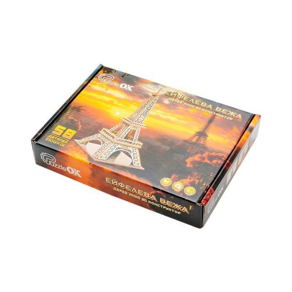Дерев'яний 3D конструктор "Ейфелева вежа" Puz-00925, 58 деталей Puz-00925 фото