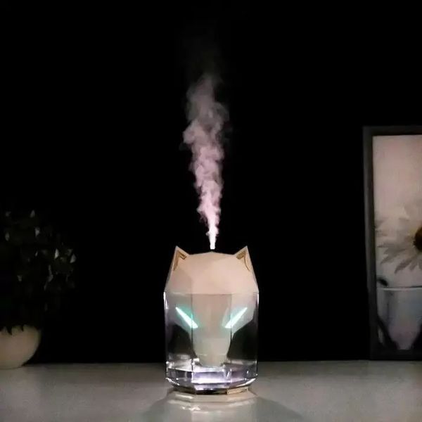 Білий Зволожувач повітря портативний WOLF Air Humidifier, аромадифузор електричний з резервуаром для ефірної олії, ультразвуковий, 650 мл 2127652/2 фото