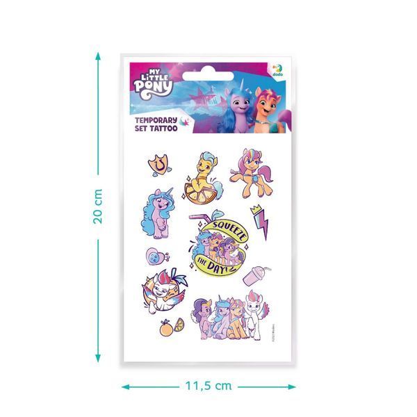 Набір дитячих тимчасових татуювань "My Little Pony" 200438, 4 аркуші 200438 фото
