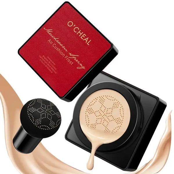 Тональний крем кушон для обличчя + спонжик Beauty Linasi Red O`CHEAL, Натуральний відтінок G0543 фото