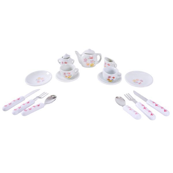 Дитячий набір посуду Tea set 868-E6-1 порцеляна, 17 предметів 868-E6-1 фото