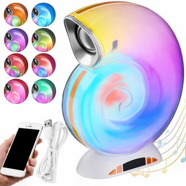 Бездротова мінірозумна смарт-колонка 4 в 1 з блютузом Сonch Music Light, 256 режимів освітлення LIGHT256 фото