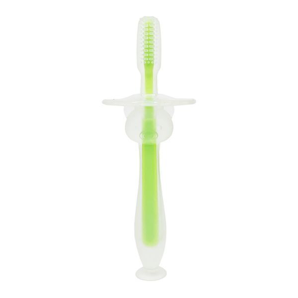 Силіконова зубна щітка Mumlove MGZ-0707(Green) з обмежувачем MGZ-0707(Green) фото