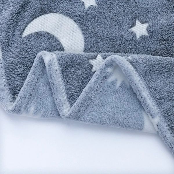 Світний теплий і ніжний плед для дітей і підлітків 100x150 Magic Blanket Сірий BLM150 фото