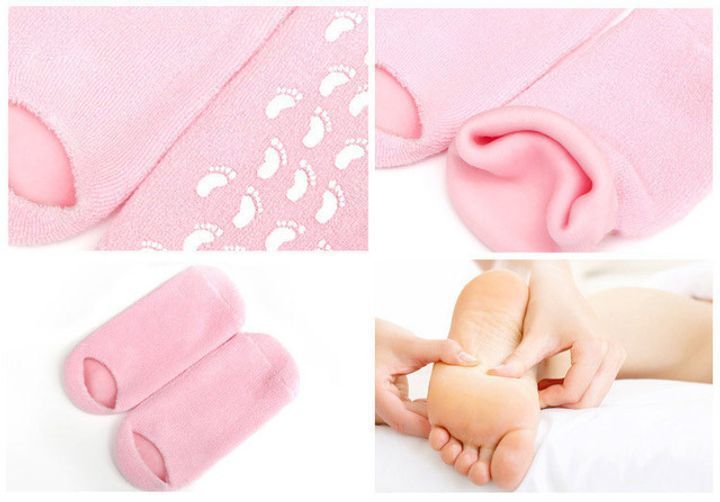 Зволожуючі гелеві шкарпетки SPA Gel Socks VEN-1316 фото
