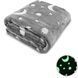 Світний теплий і ніжний плед для дітей і підлітків 100x150 Magic Blanket Сірий BLM150 фото 3