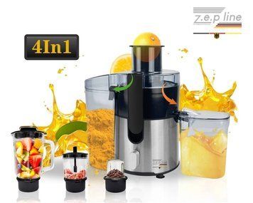 Соковижималка електрична 4в1 (блендер, міміксер, кавомолка) 3000 Вт Zepline ZP-122 Універсальний кухонний до ZP122 фото