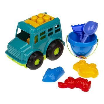 Пісочний набір Автобус "Бусик" №3 Colorplast 0107 Зелений 0107(Green) фото