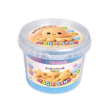 Кінетичний пісок Magic Sand 31193 блакитний 500 гр, формочки 4 шт 31193 фото