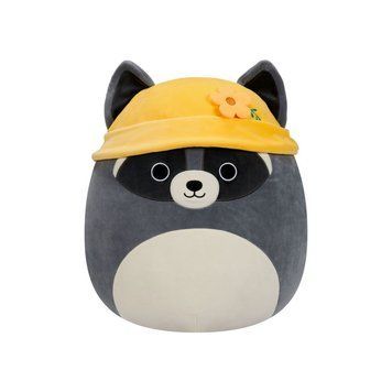 М'яка іграшка Єнот Роккі в панамці Squishmallows SQER00820, 13 см SQER00820 фото